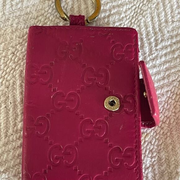 Gucci keychain wallet holder in pink - Picture 10 of 13